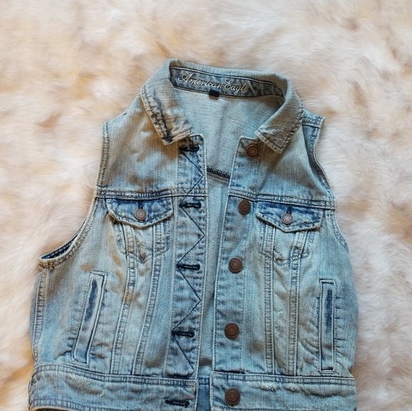 American Eagle Denim Vest size M - Picture 1 of 3